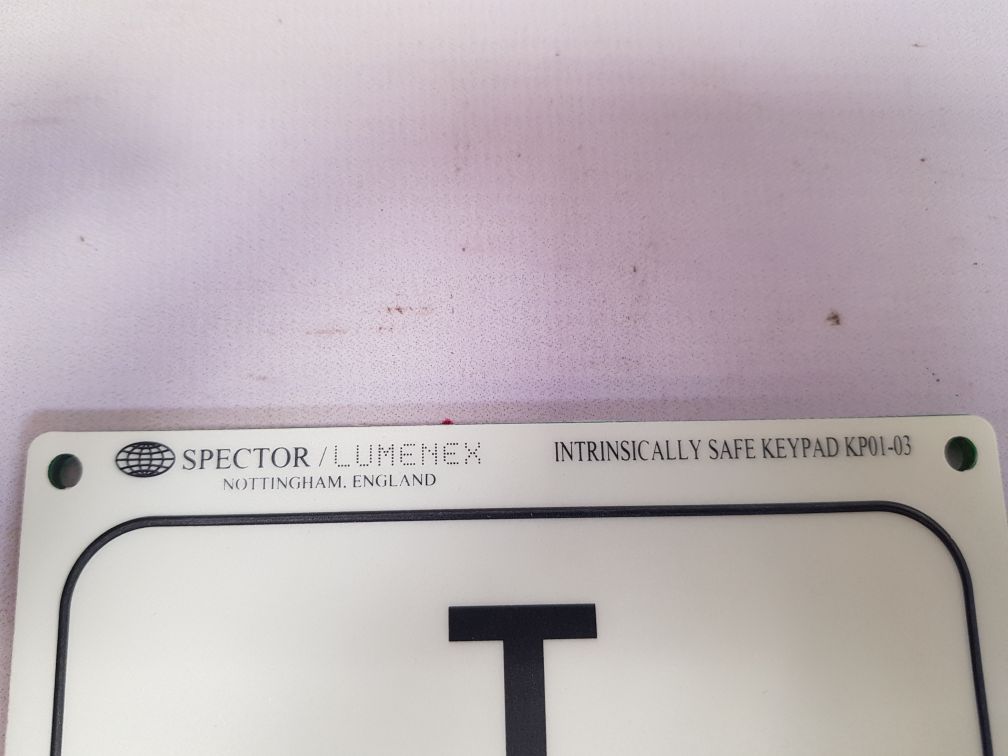 Spector/lumenex kp01-03 intrinsically safe keypad 