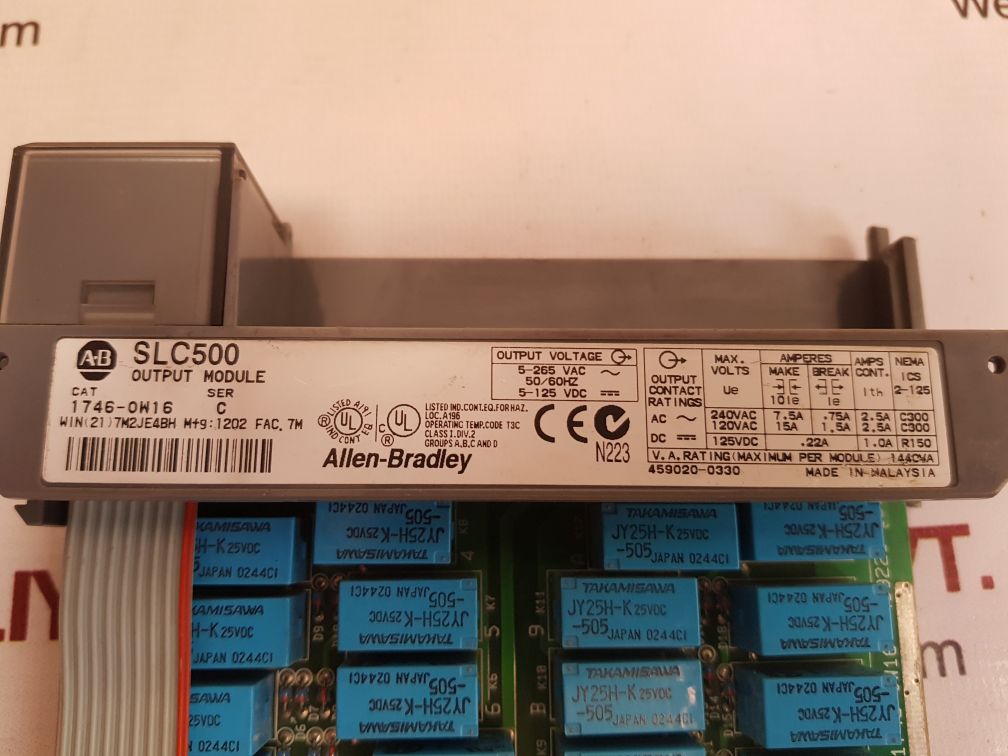 Allen-bradley 1746-ow16 ser.c plc output module