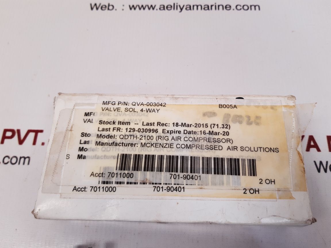 Rub ad-1a solenoid valve 36-150 psi 4-way