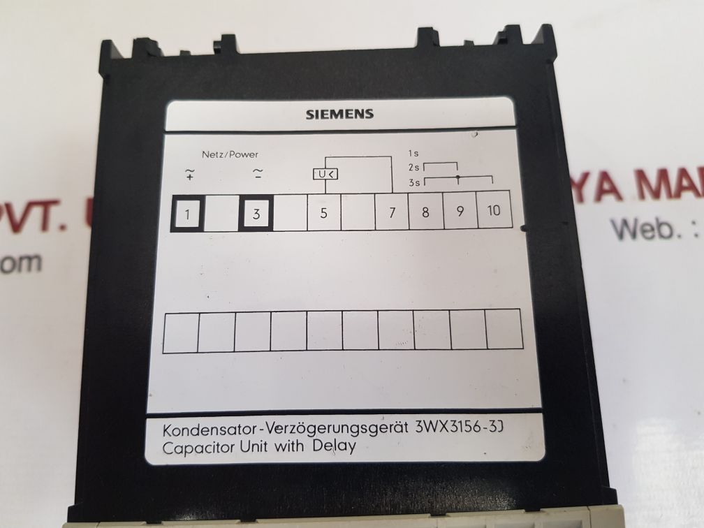 Siemens 3wx3156-3jj00 circuit breaker delay unit 3wx3156-3j new