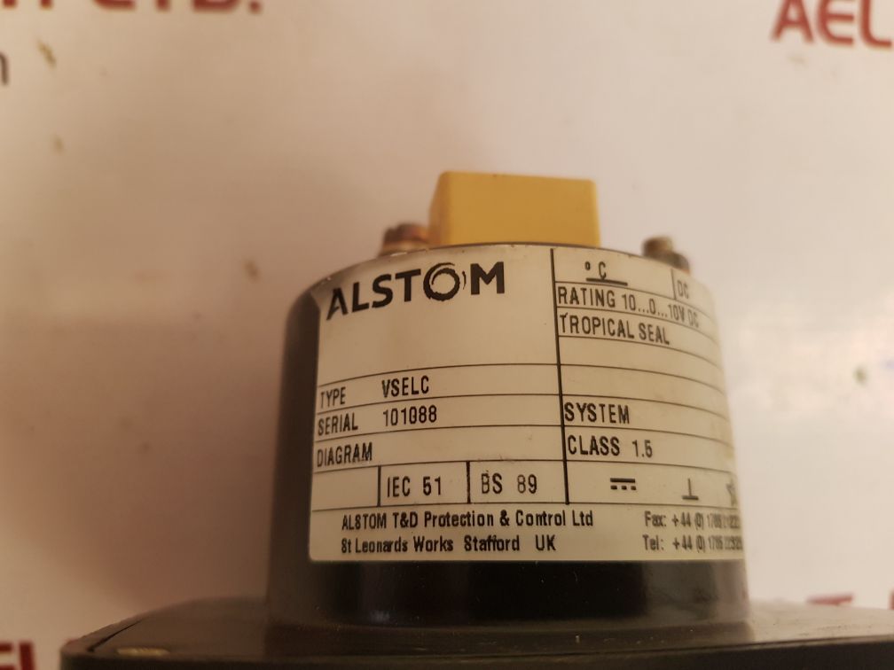 Alstom vselc meter 100-0-100 %