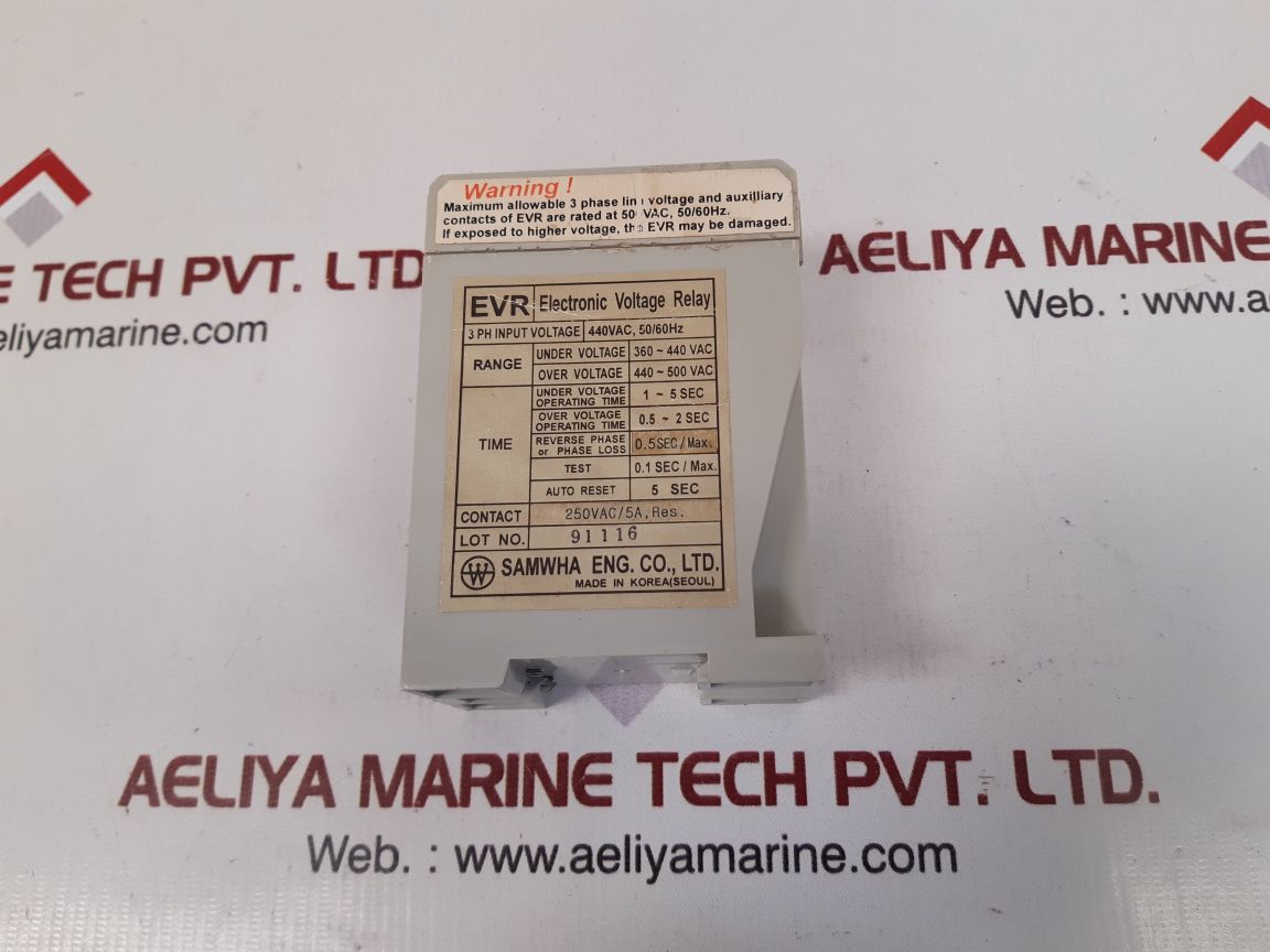 Samwha evr-440vac electronic voltage relay