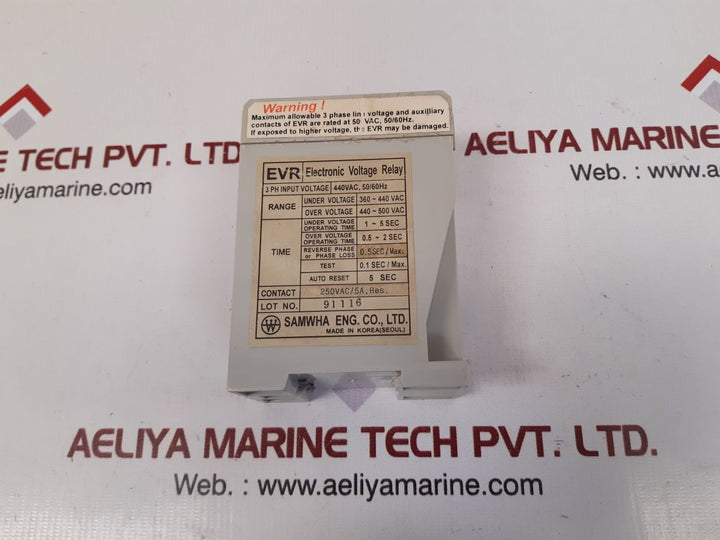 Samwha evr-440vac electronic voltage relay