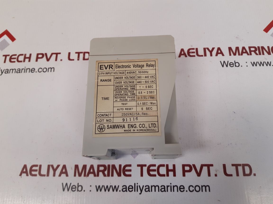 Samwha evr evr-440vac electronic voltage relay