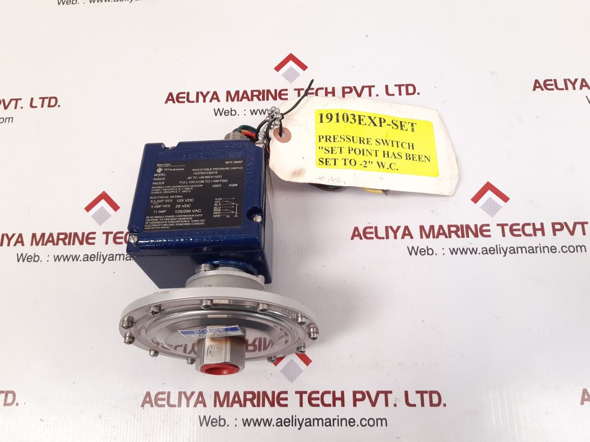 Itt neo-dyn 142p82cc6418 adjustable pressure switch