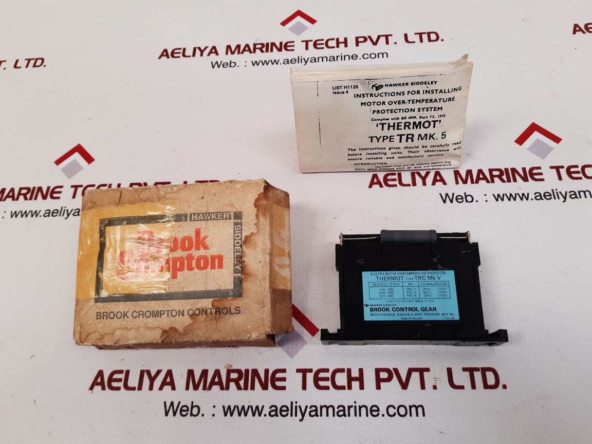 Brook trc mk v electric motor overtemperature protector