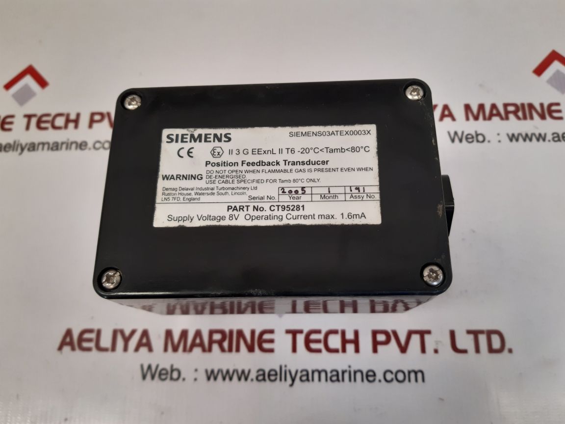 Siemens ct95281 position feedback transducer