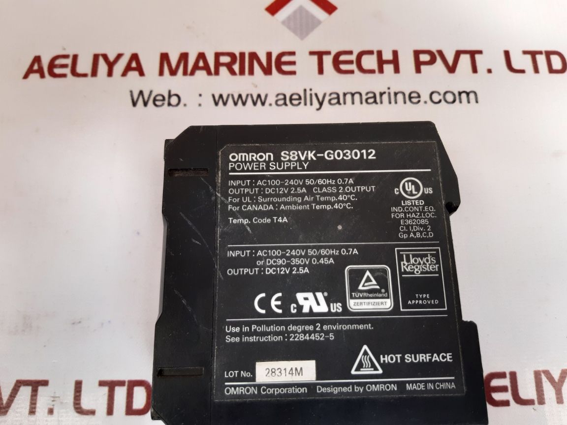 Omron s8vk-g03012 power supply
