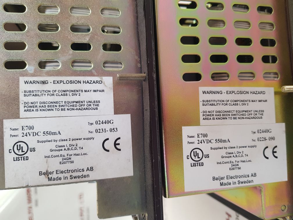 Beijer electronics e700 operator interface control panel 02440g