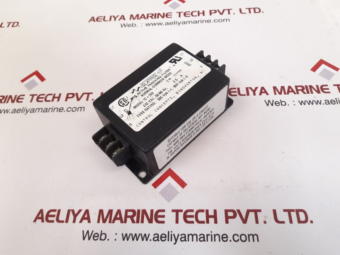 Control concepts ic+202 power line filter 240 vac