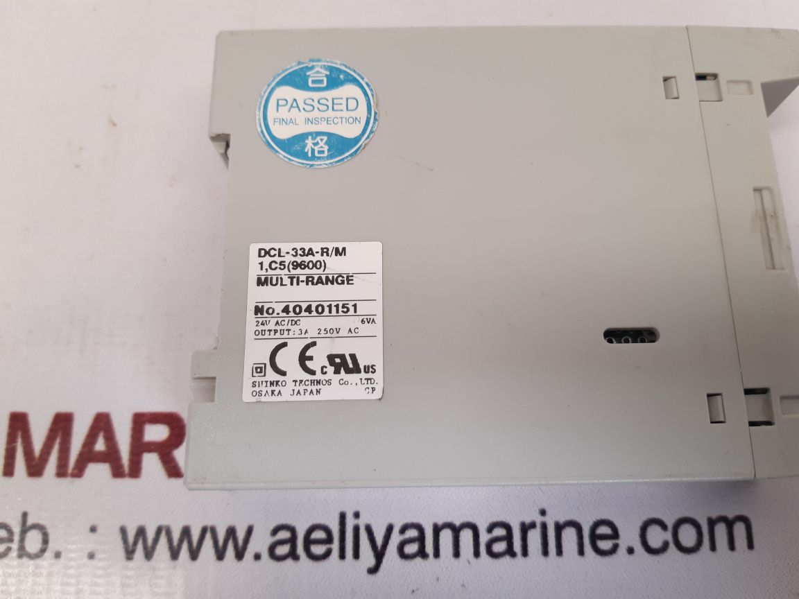 Shinko dcl-33a-r/m multi range indicating controller 