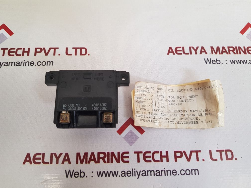 Square-d 31041-400-60 magnetic coil 