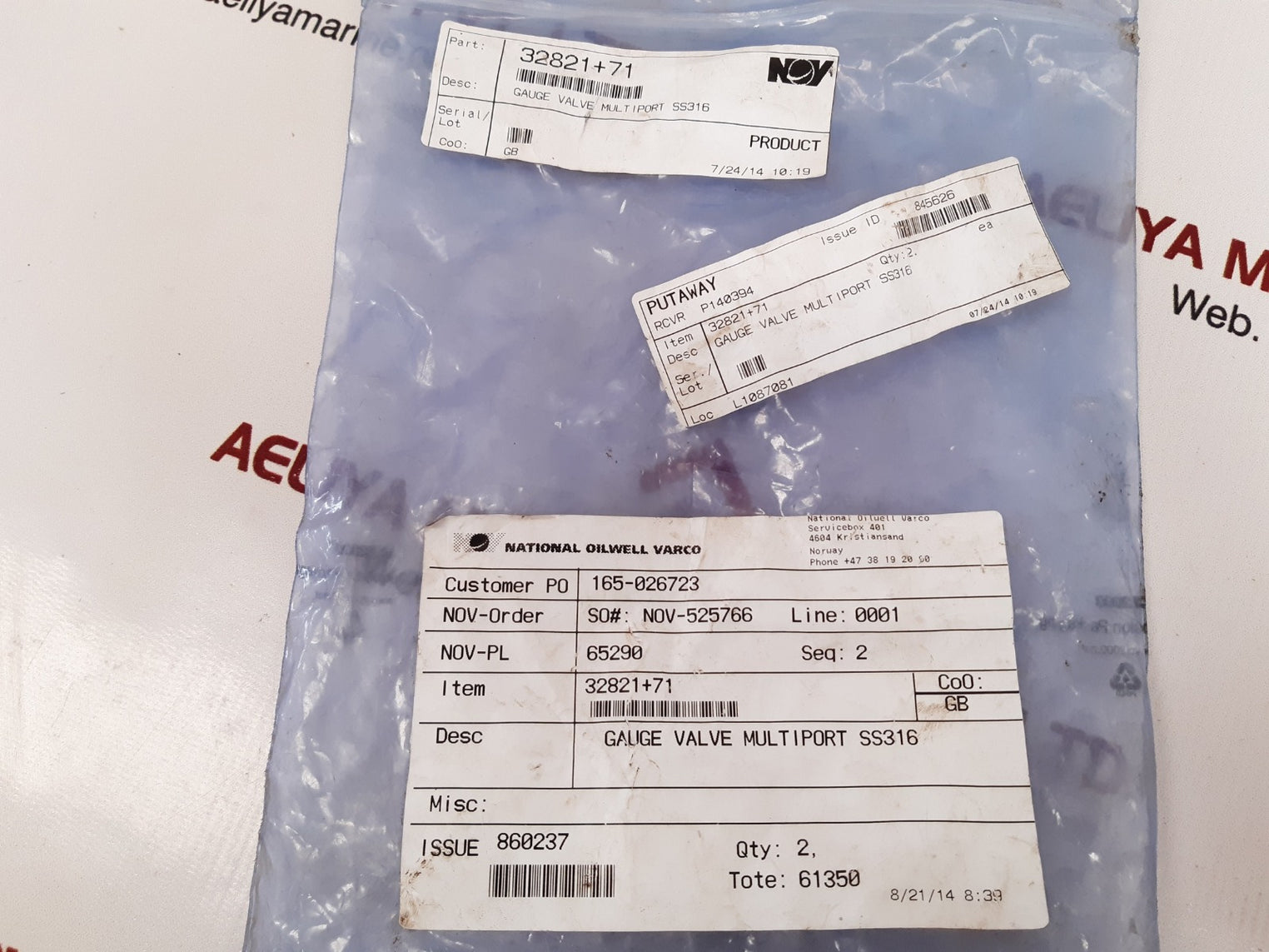 Alco valves 6v2ps-f-2svp-fm-val with nuova fima en837-1