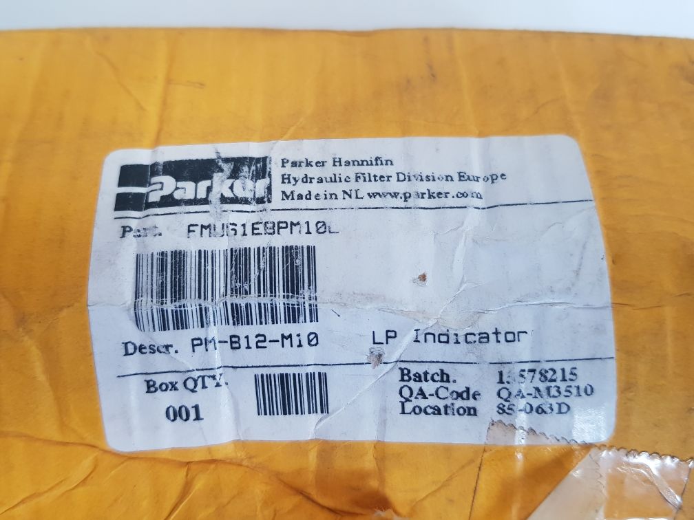 Parker fmug1ebpm10l indicator pm-b12-m10 lp