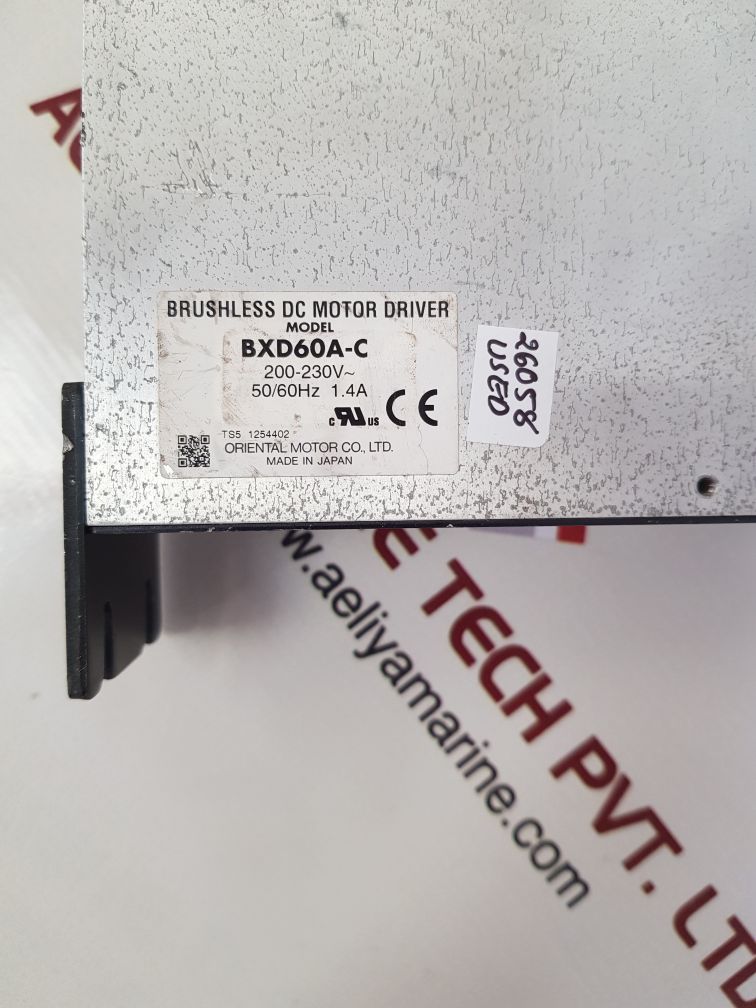 Oriental motor bxd60a-c brushless dc motor driver 200-230v