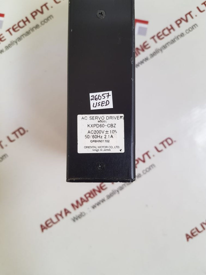 Oriental motor vexta kxpd60-cbz ac servo driver ac200v
