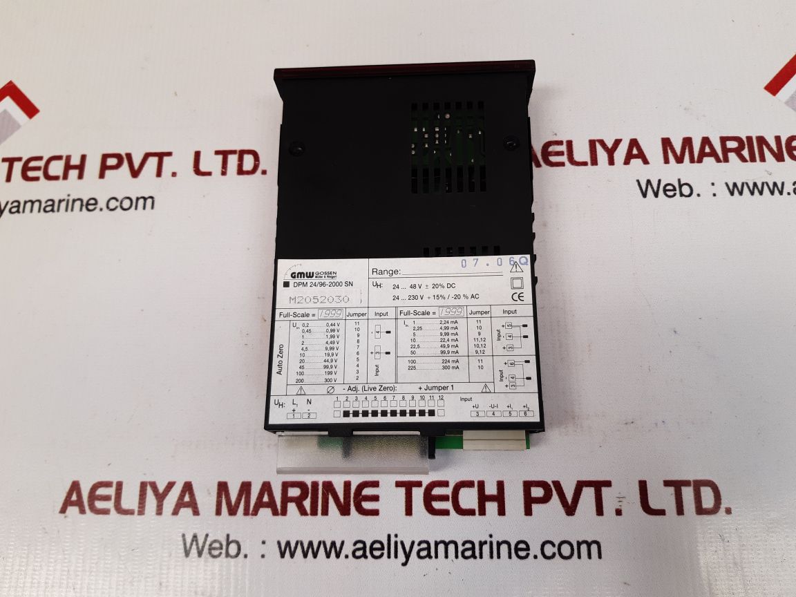 Gossen muller & weigert dpm 24/96-2000 sn operating digital panel meter