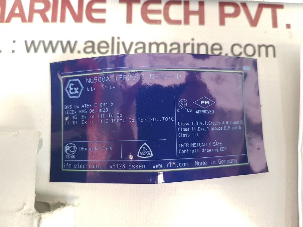 Ifm ng500a proximity switch sensor 