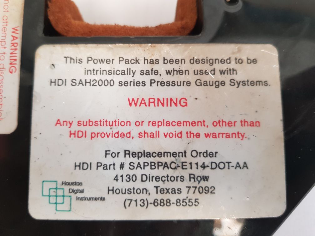 Hdi sapbpac-e114-dot-aa 