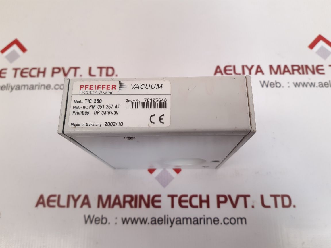 Pfeiffer tic250 profibus converter gateway for drive unit