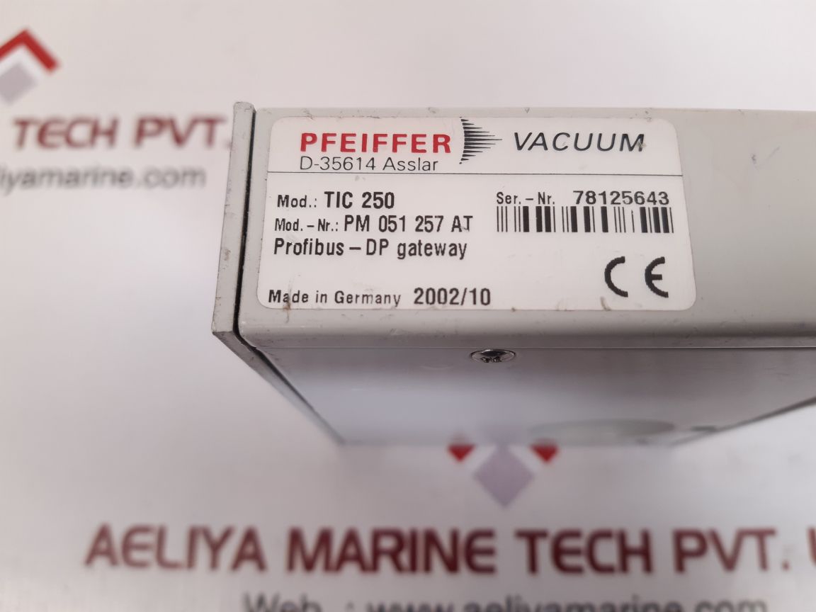 Pfeiffer tic250 profibus converter gateway for drive unit