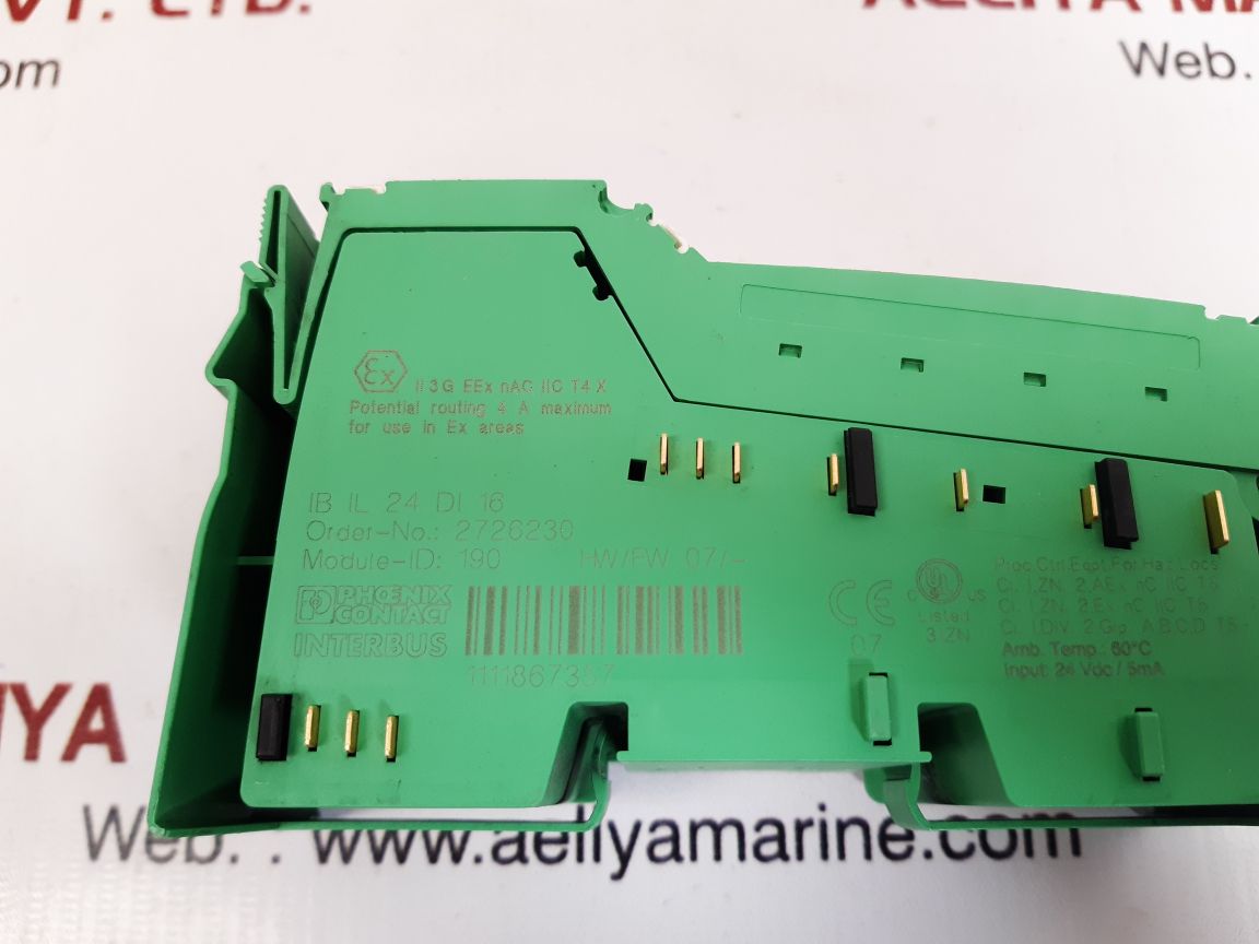 Phoenix contact interbus ib il 24 di 16 inline terminal 2726230