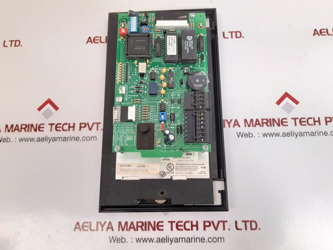 Notifier lcd-80 fire alarm annunciator