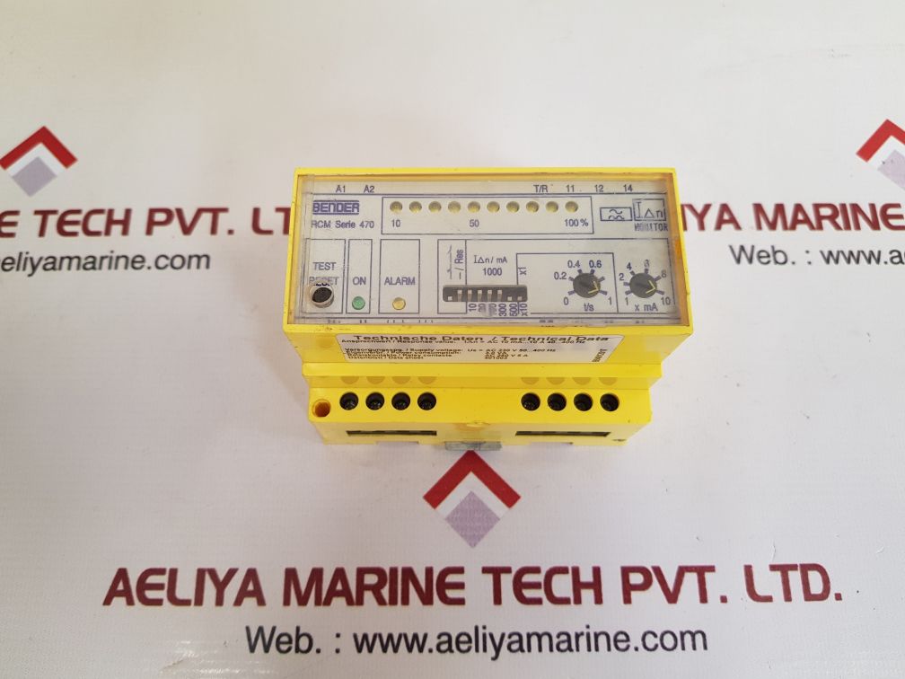 Bender rcm470ly residul current monitor