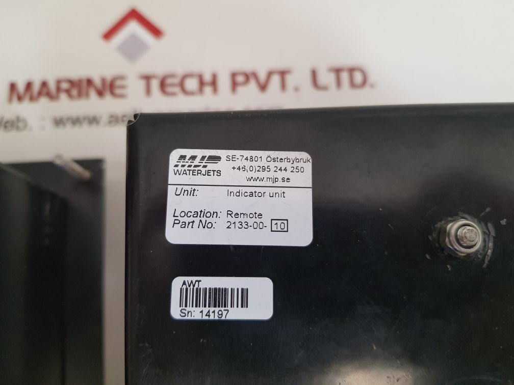 Mjp waterjets 2133-00-10 indicator unit
