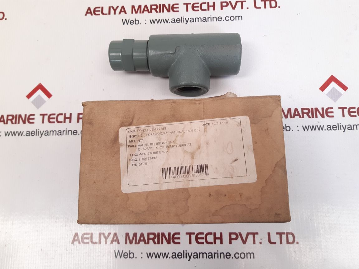 Nov 7500193-061 relief valve 