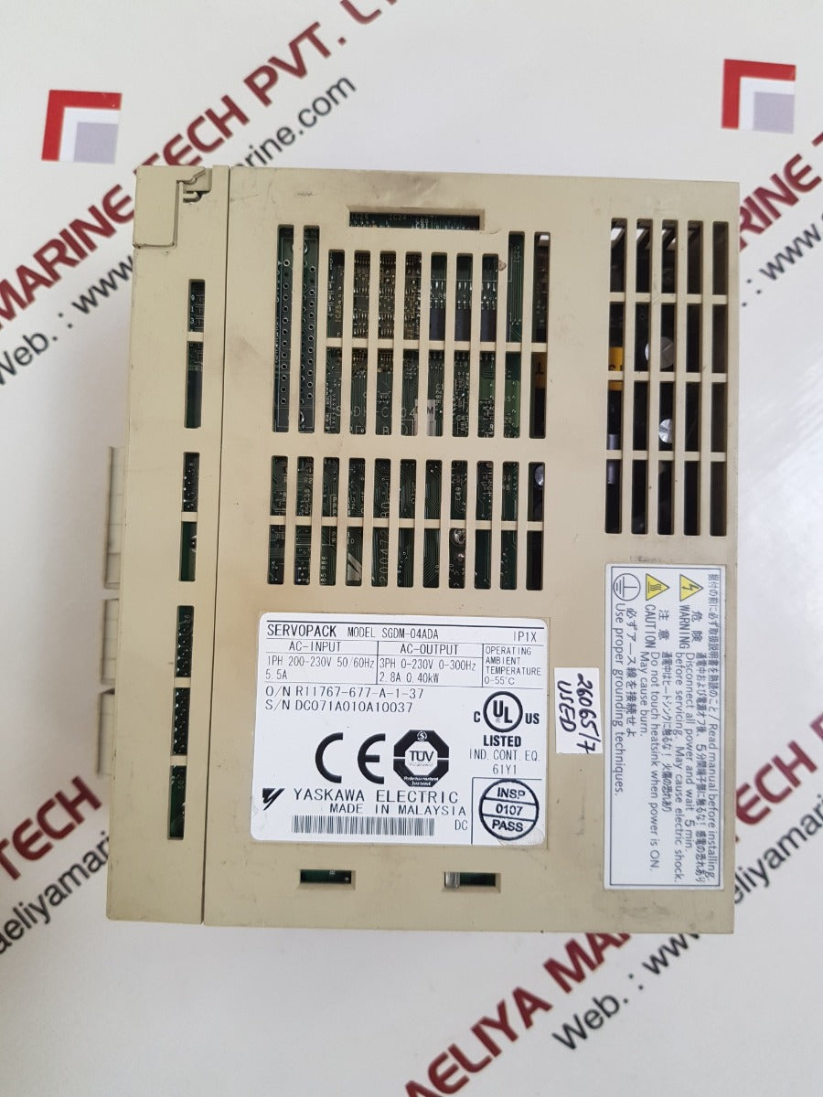 Yaskawa sgdm-04ada servo driver 1ph 200-230v 50/60hz
