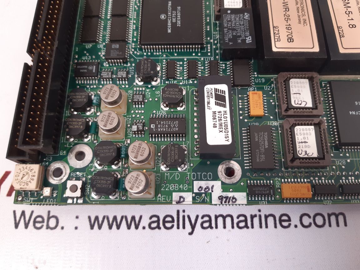 Md totco 220839 rev.e interface pcb card 220840-001 rev.d