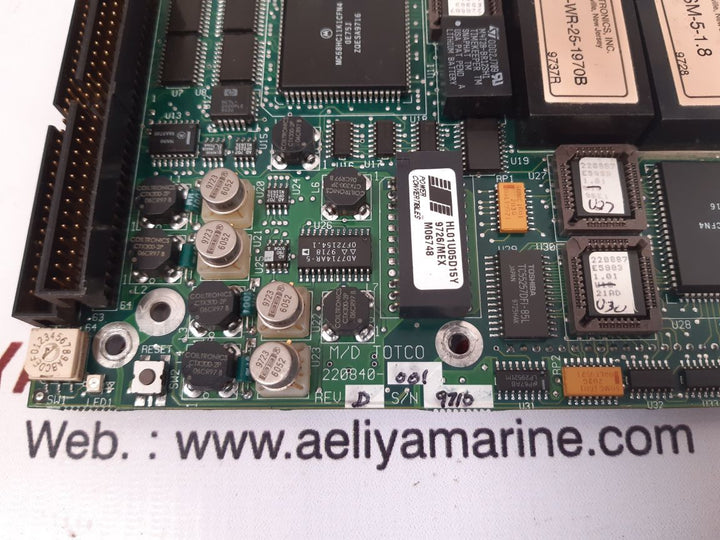 Md totco 220839 rev.e interface pcb card 220840-001 rev.d