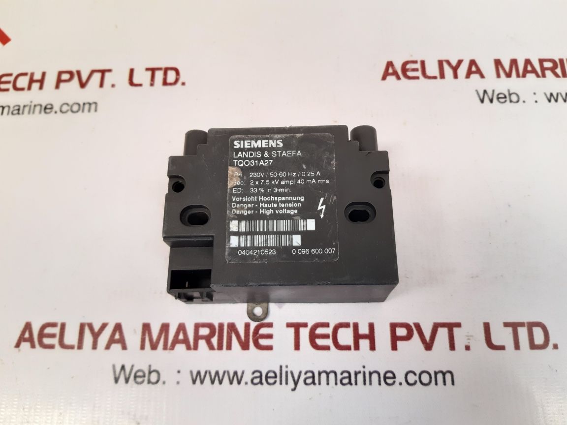 Siemens tqo31a27 ignition module