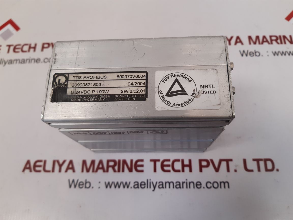Leybold tds profibus 800070v0004 turbo drive 