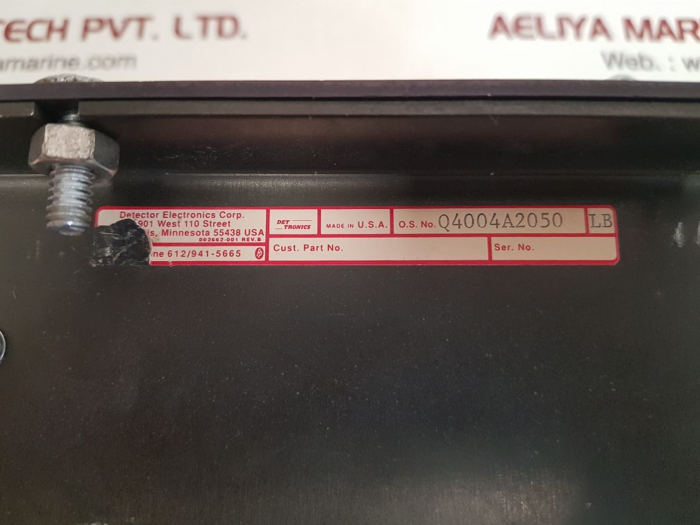 Det tronics 002242-01f flame detection system