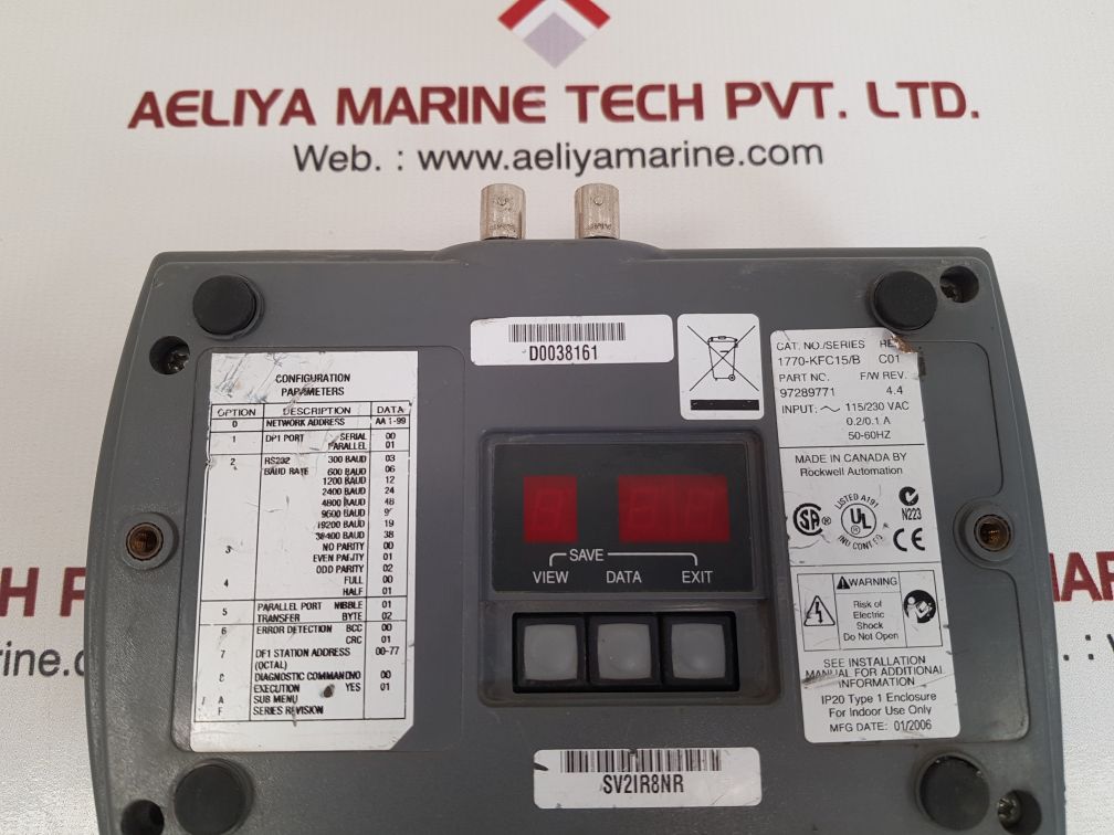Allen-bradley 1770-kfc15/b controlnet communication interface