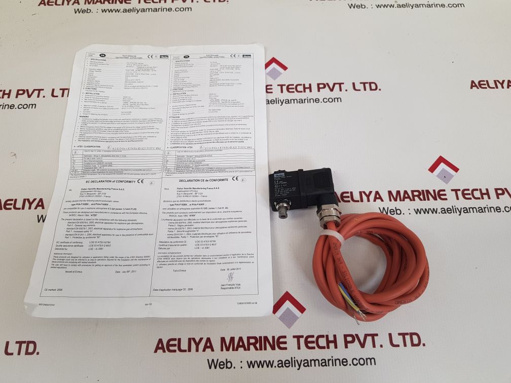 Parker pva-f102bx solenoid valve