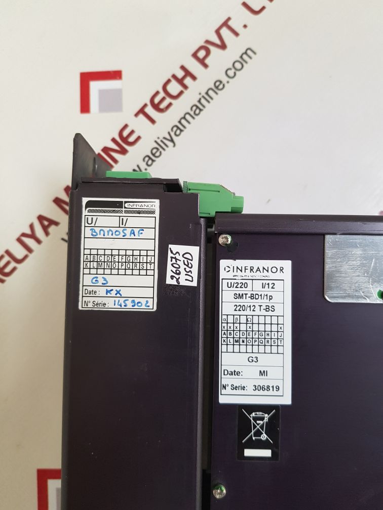 Infranor smt-bd1 smt-bd1/1p servo drives & motion control u/220 i/12
