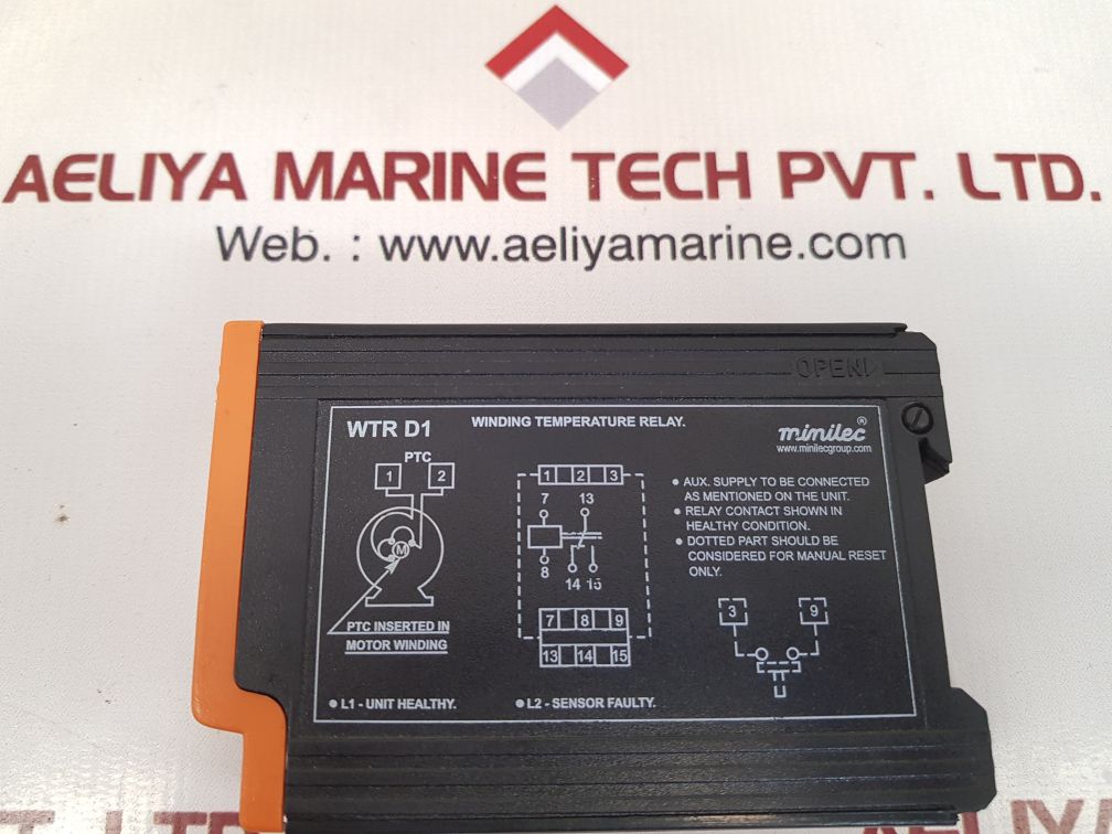 Minilec wtr d1 winding temperature relay