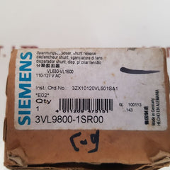 Siemens 3vl9800-1sr00 shunt release