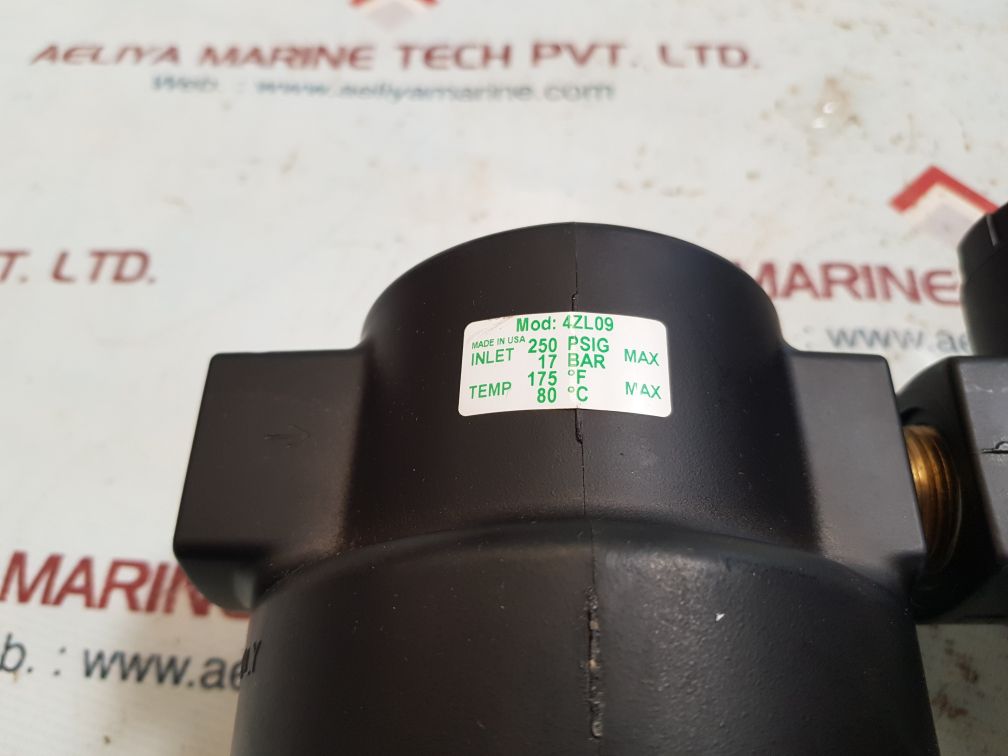 Speedaire 4zl09,4zl58 air filter with 4zm09 regulator