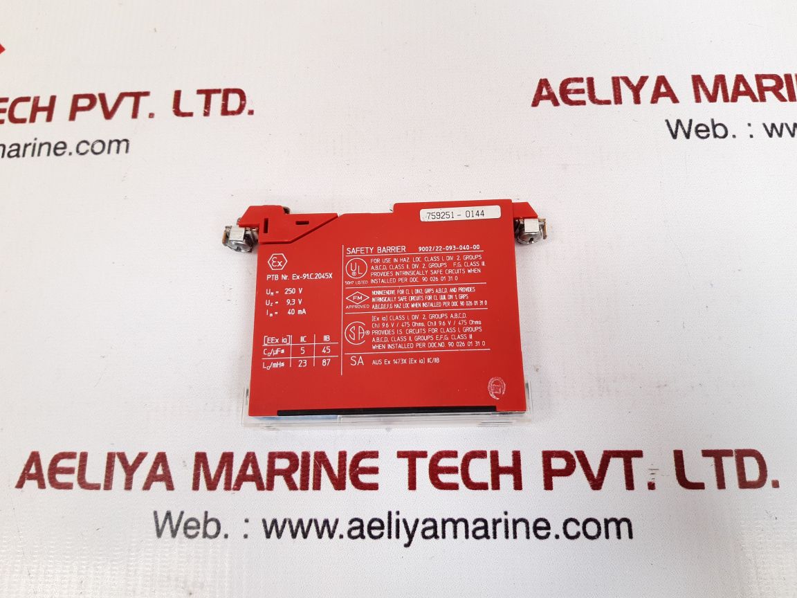 Stahl 9002/22-093-040-00 safety barrier relay