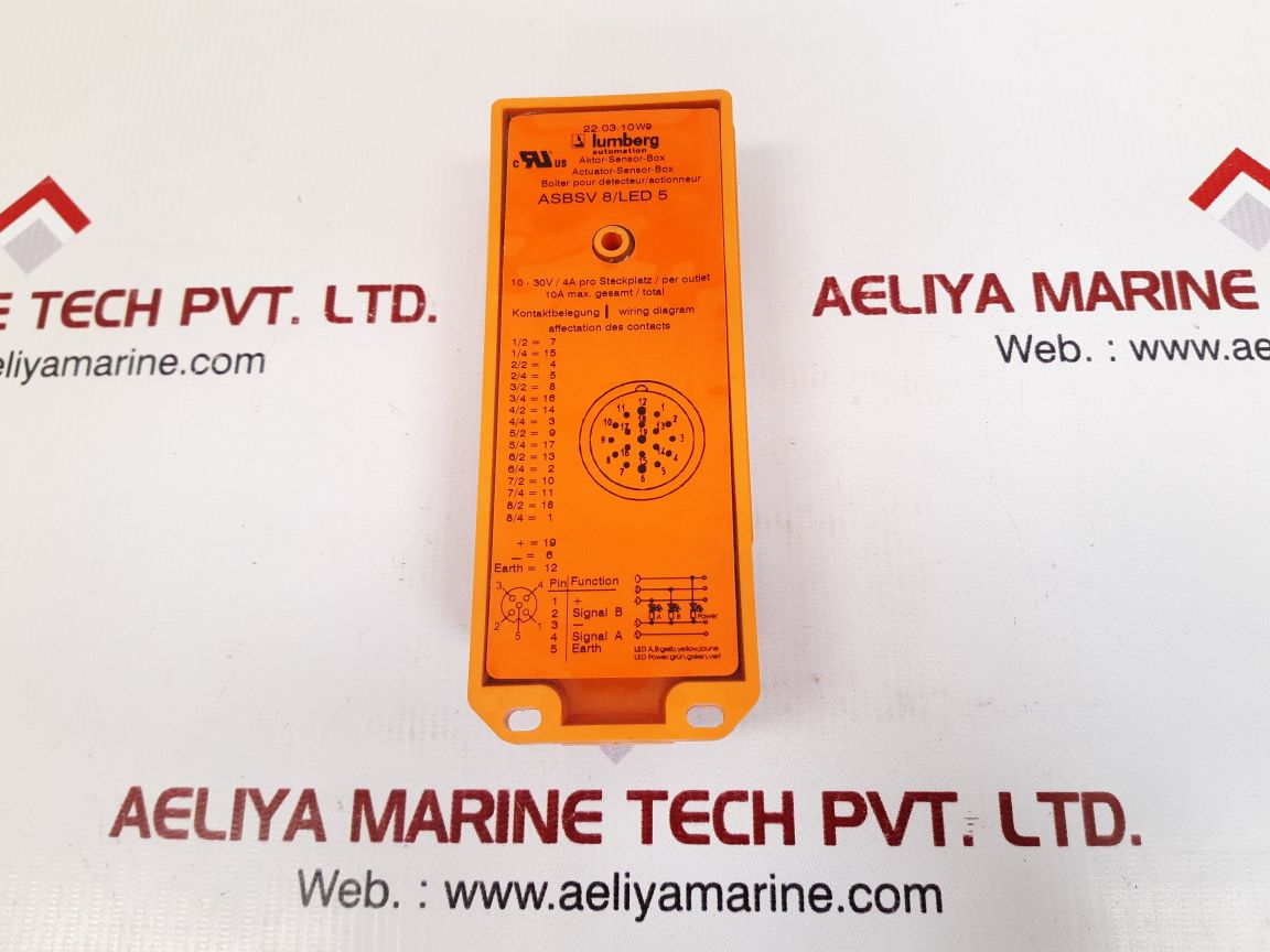 Lumberg asbsv 8 /led 5 actuator sensor box