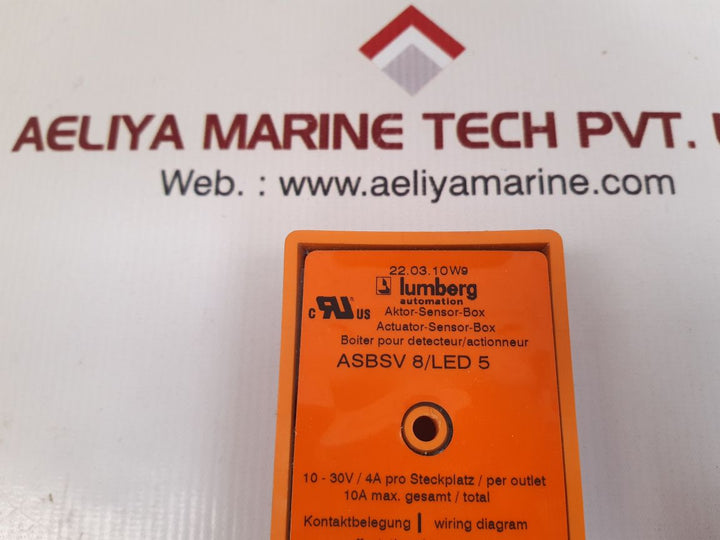 Lumberg asbsv 8 /led 5 actuator sensor box