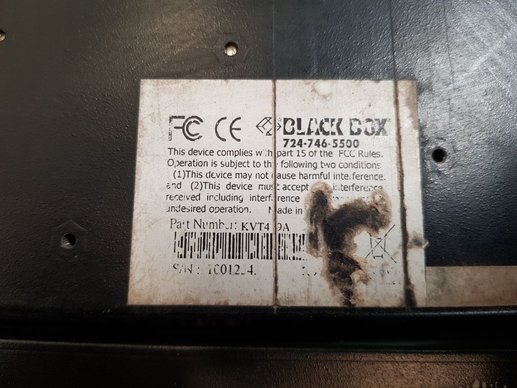 Serv tray 724-746-5500 black box computer