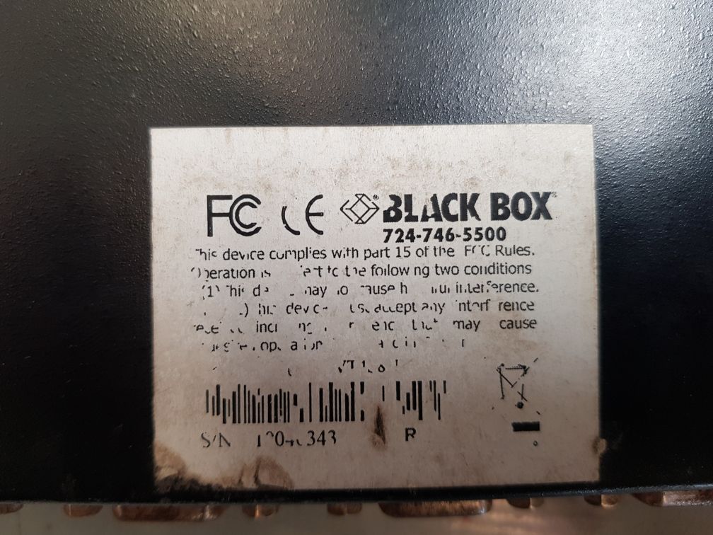 Serv tray 724-746-5500 black box computer