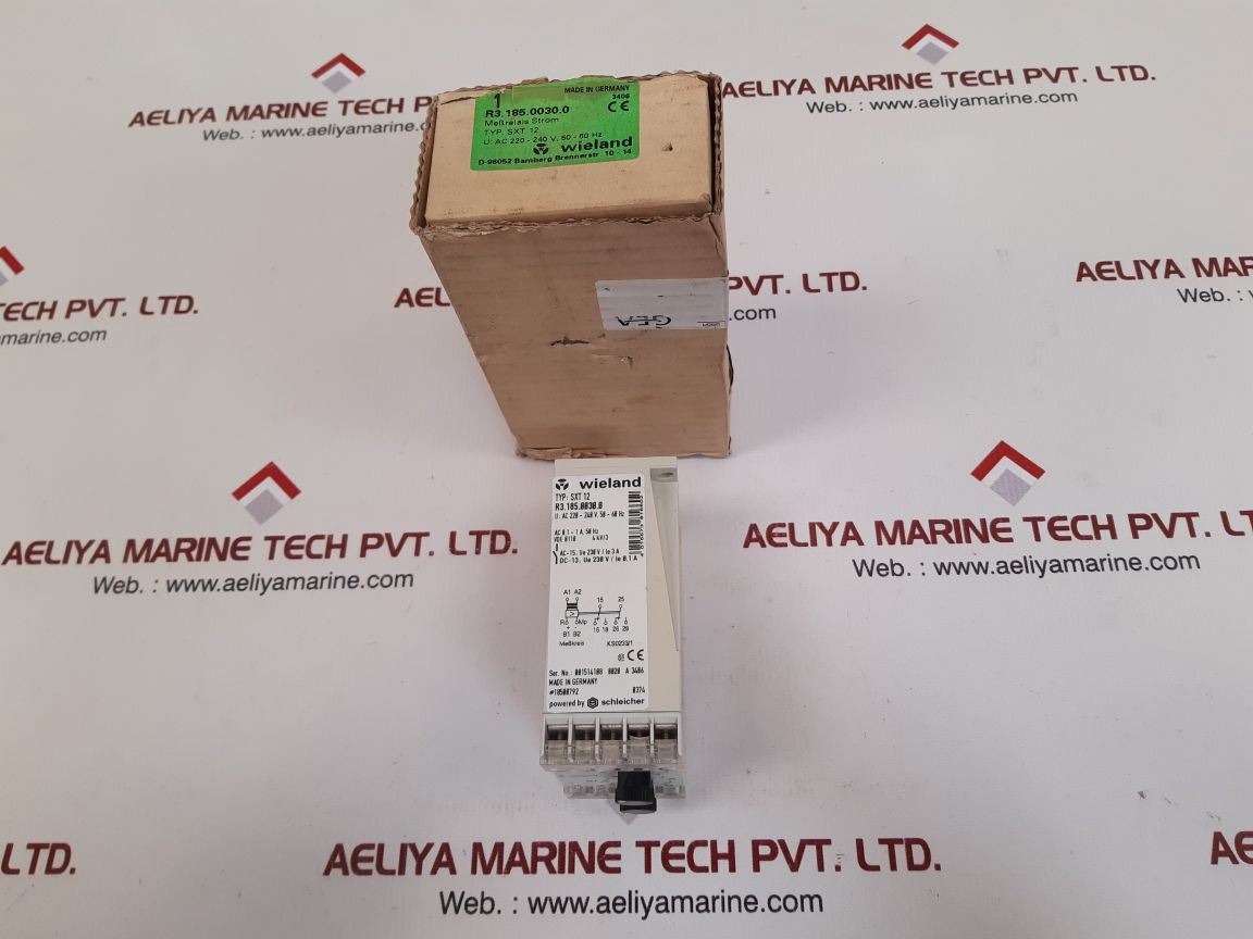 Wieland sxt 12 voltage current monitoring relay r3.185.0030.0