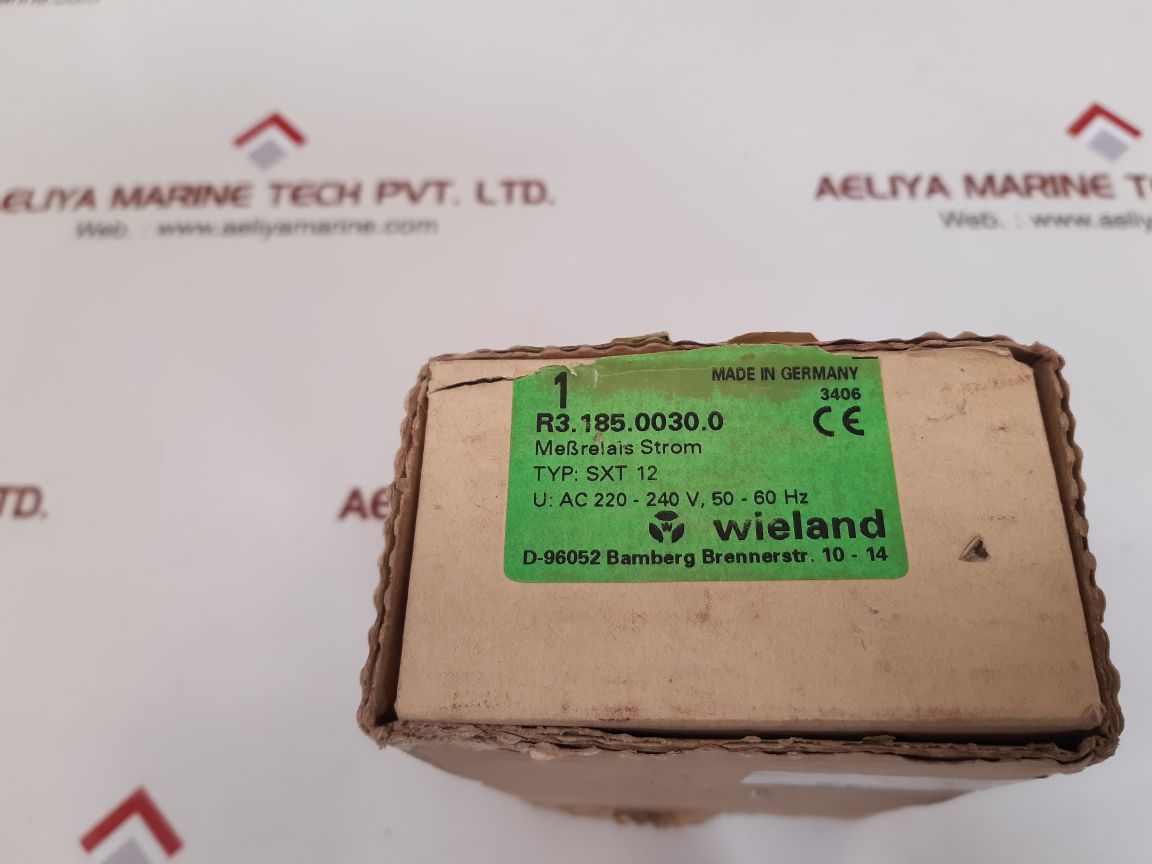 Wieland sxt 12 voltage current monitoring relay r3.185.0030.0