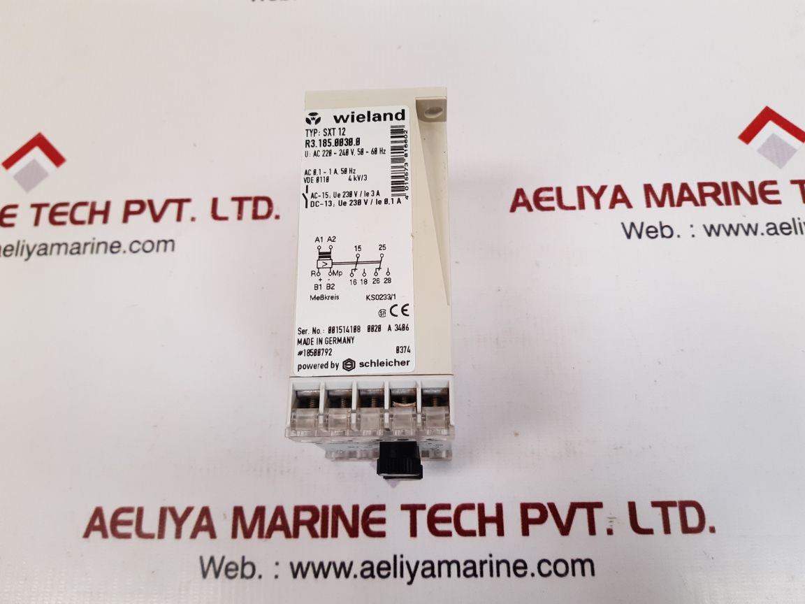 Wieland sxt 12 voltage current monitoring relay r3.185.0030.0